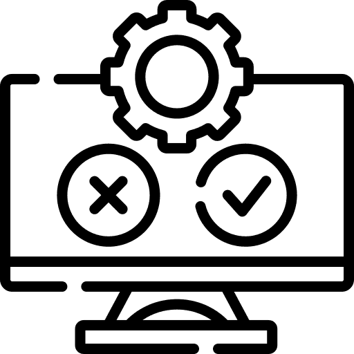 Software testing and quality assurance icon