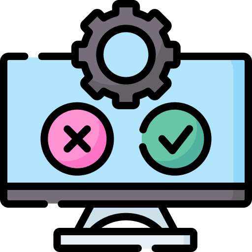 Software testing and quality assurance icon
